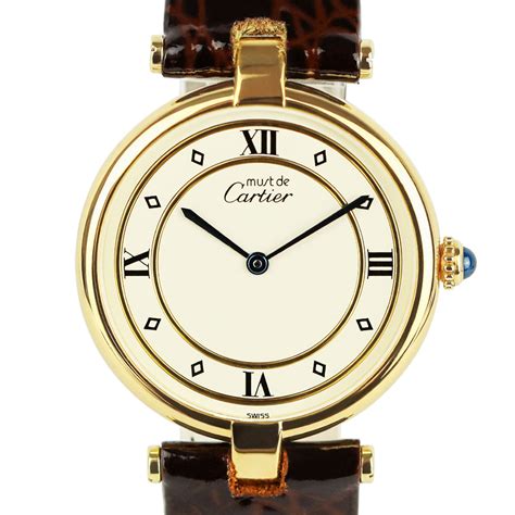 Cartier Vermeil Must De Vendome 590003, Original Box Silver.